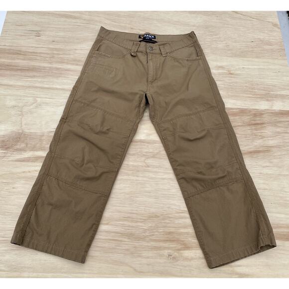 Hawx Pants Men's Work Gear Ripstop Fabric Stretch Pockets Tan Size 34 x 30 - Picture 2 of 6